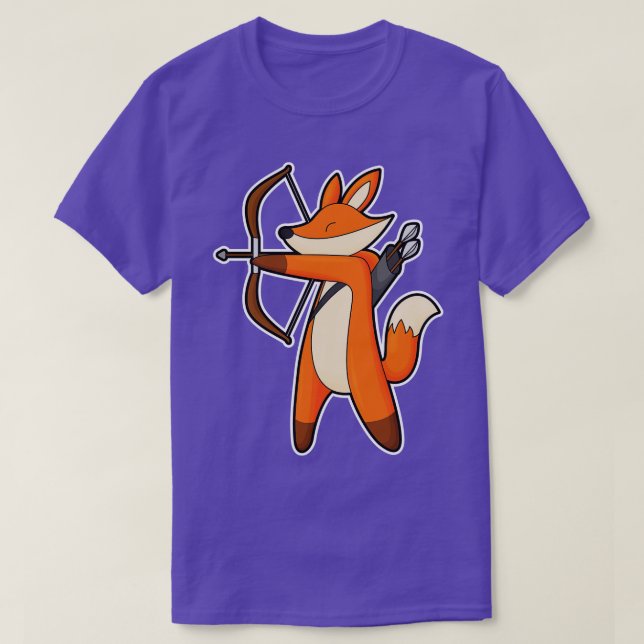 Camiseta Fox como Arquivador com Arco de Seta (Frente do Design)