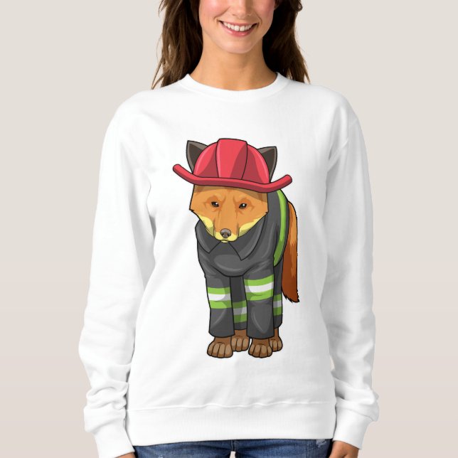 Camiseta Fox como Bombeiro com Capacete (Frente)