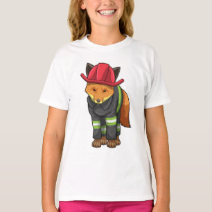Camiseta Fox como Bombeiro com Capacete