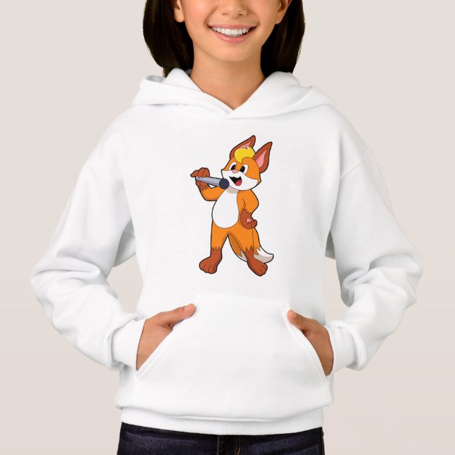 Camiseta Fox como Cantor com Microfone (Frente)