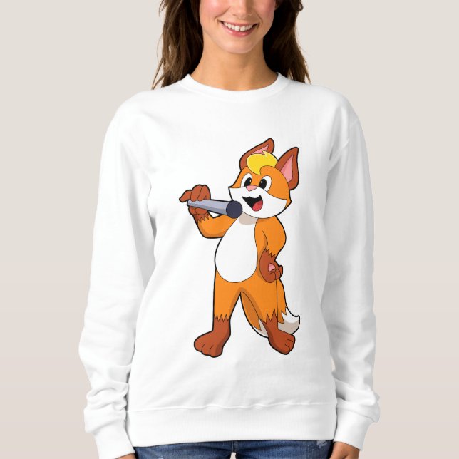 Camiseta Fox como Cantor com Microfone (Frente)