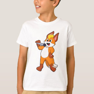 Camiseta Fox como Cantor com Microfone