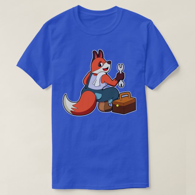 Camiseta Fox como engenheiro de Mecatrônica com caixa de fe (Frente do Design)