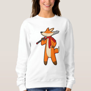 Camiseta Fox como guerreiro com espada e espada