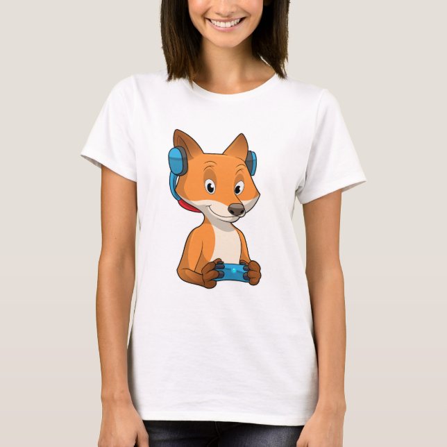 Camiseta Fox como Jogador com Joystick (Frente)