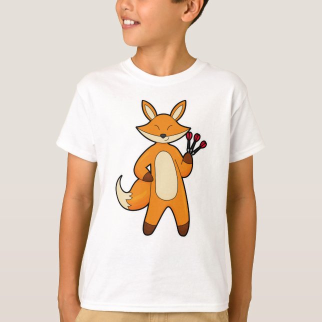 Camiseta Fox como jogador Dart com Darts (Frente)
