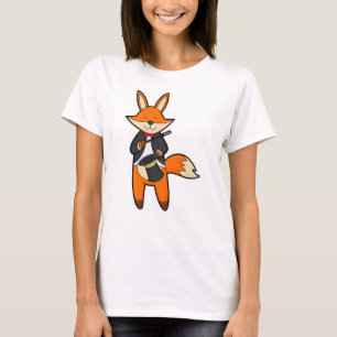 Camiseta Fox como mágico com varinha mágica e chapéu