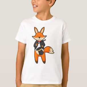 Camiseta Fox como mágico com varinha mágica e chapéu