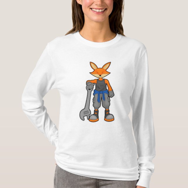 Camiseta Fox como Mecânica com Espanhol (Frente)