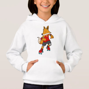 Camiseta Fox como Patinador com skates Roller