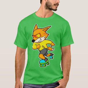 Camiseta Fox como Patrocinador com skates de Rolagem 1