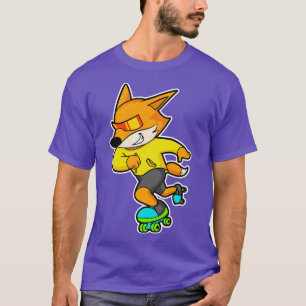 Camiseta Fox como Patrocinador com skates de Rolagem 2