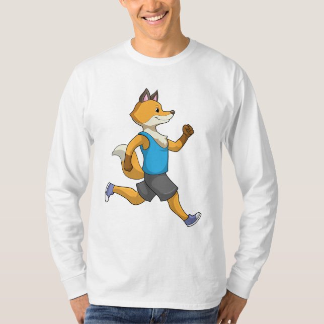 Camiseta Fox como Runner em Execução (Frente)