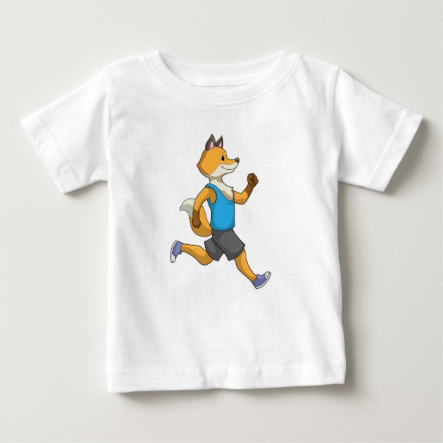 Camiseta Fox como Runner em Execução (Frente)