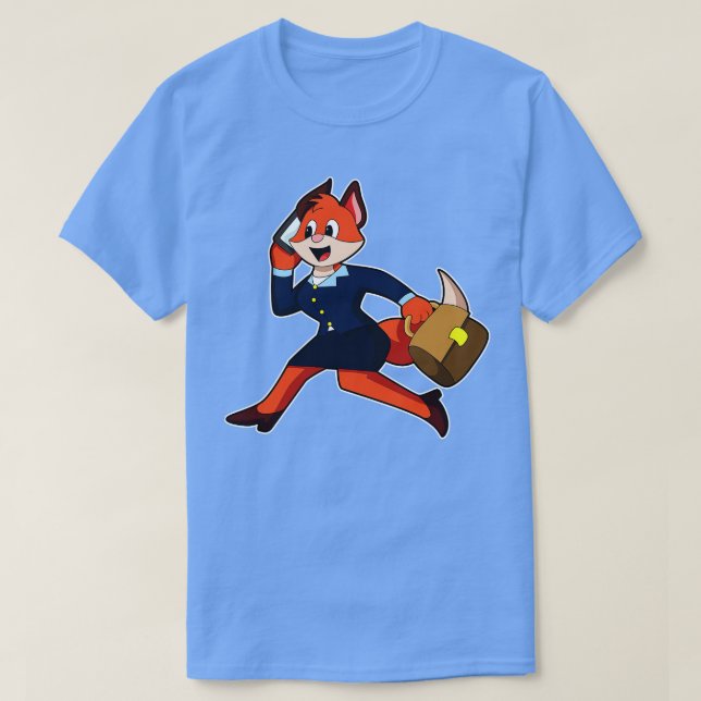 Camiseta Fox como Secretária do Vestido (Frente do Design)