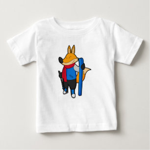 Camiseta Fox como Skier com Esqui