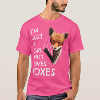 Camiseta Fox Damas Amantes de os animais Raposa