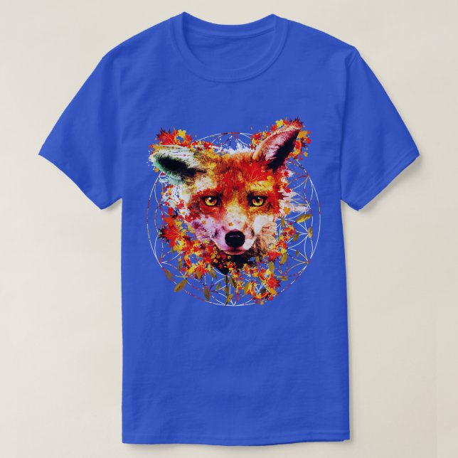 Camiseta Fox de Aquarela (Frente do Design)