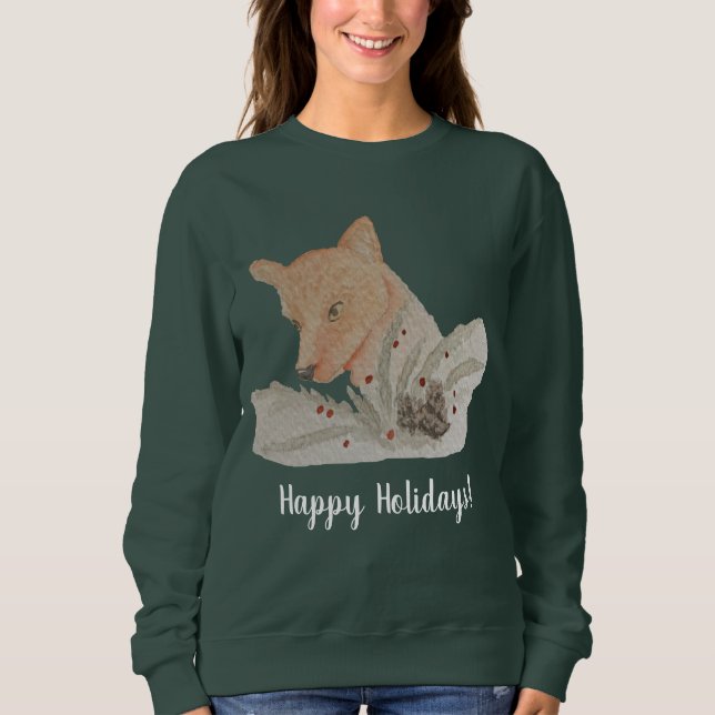 Camiseta Fox de Natal Feliz (Frente)