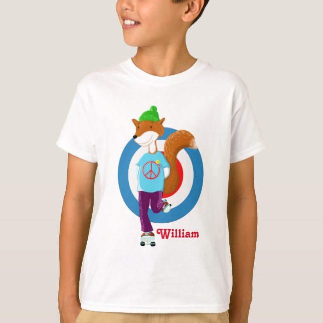 Camiseta Fox do Rollerskating (Frente)