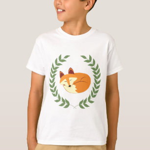 Camiseta Fox do sono com grinalda do louro