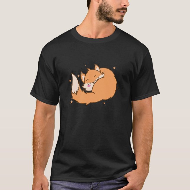 Camiseta Fox dreaming Animal Nature Environment red Fox (Frente)