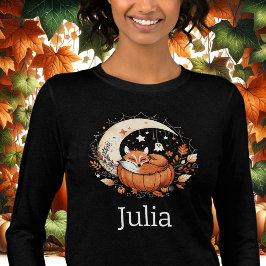 Camiseta Fox e Fantasma do Halloween Personalizados