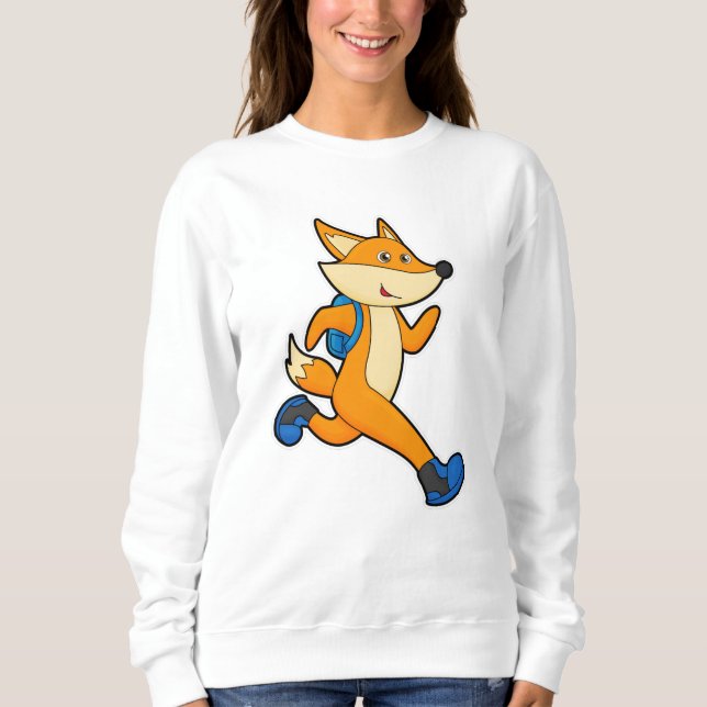 Camiseta Fox em execução com mochila (Frente)
