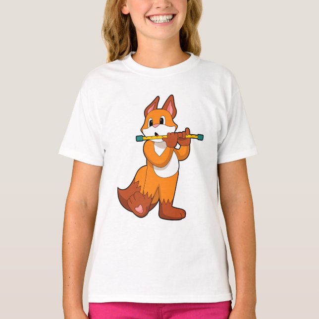 Camiseta Fox em Música com Flute.PNG (Frente)