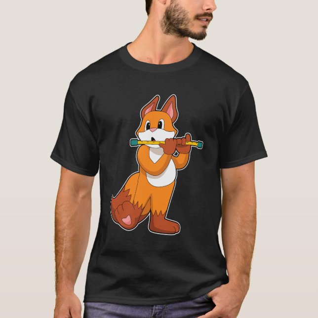 Camiseta Fox em Música com Flute.PNG (Frente)