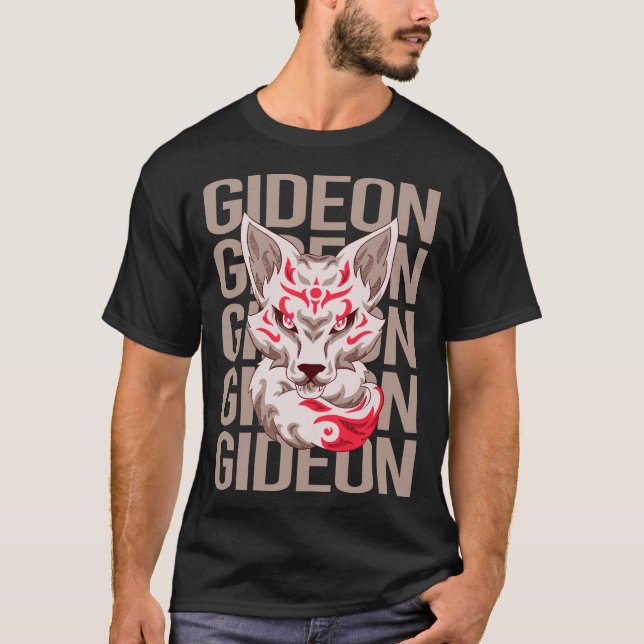 Camiseta Fox Face - Nome do Gideon (Frente)