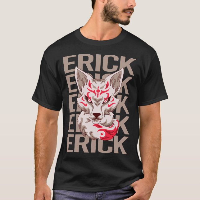 Camiseta Fox Face - Nome Erick (Frente)