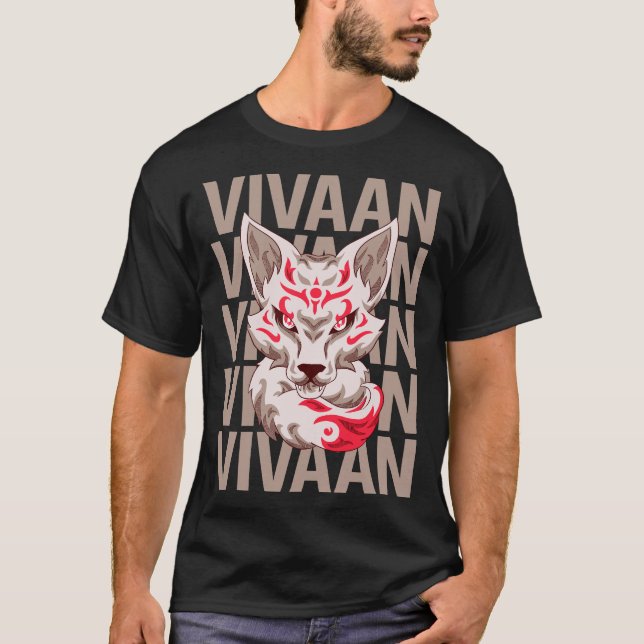 Camiseta Fox Face - Nome Vivan (Frente)
