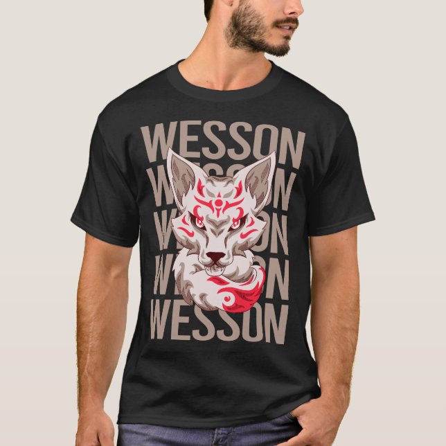 Camiseta Fox Face - Nome Wesson (Frente)