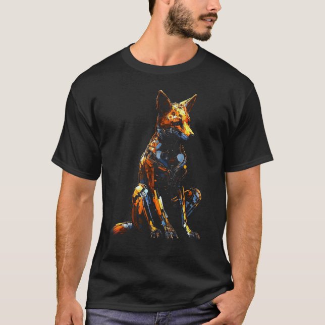 Camiseta Fox Fantasy Art - Animal Artwork Fox (Frente)
