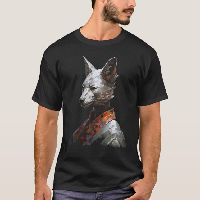 Camiseta Fox Fantasy Polygon China Animal Fox (Frente)