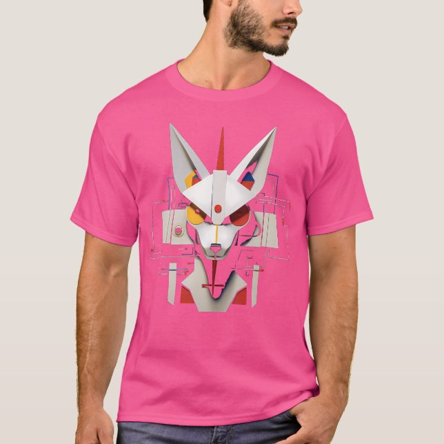 Camiseta Fox Fantasy Trabalho de arte Geométrico Art Fox (Frente)