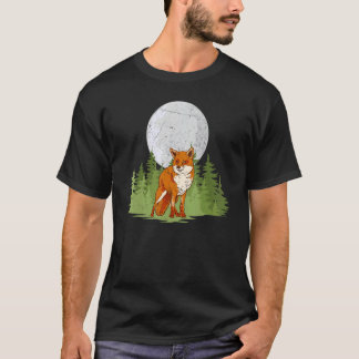 Camiseta Fox Forest Animal Moon