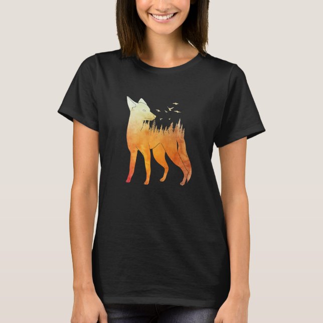 Camiseta Fox forest fox hunter hunting Fox  2 (Frente)