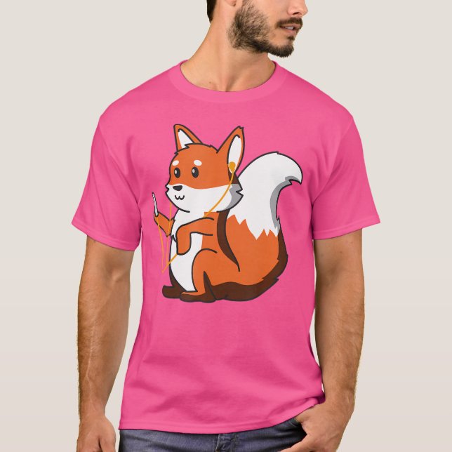 Camiseta Fox Fox Amigos Fones de ouvido Fox (Frente)
