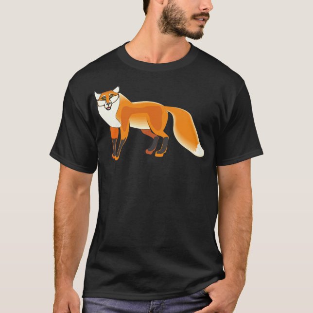 Camiseta fox fuchis animal labrador impressão labradores (Frente)