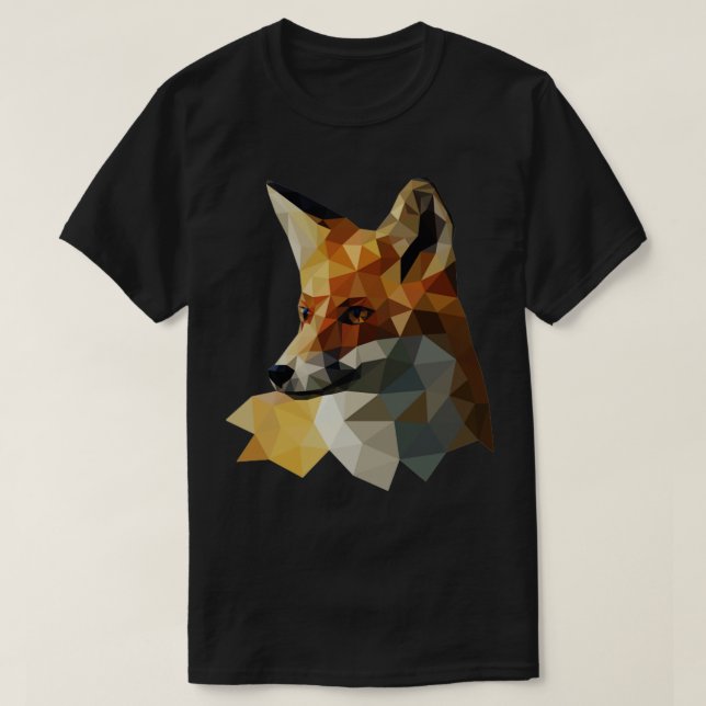 Camiseta Fox Geométrica (Frente do Design)