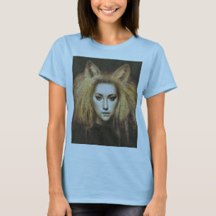 Camiseta Fox Girl Canvas Feita Burnout