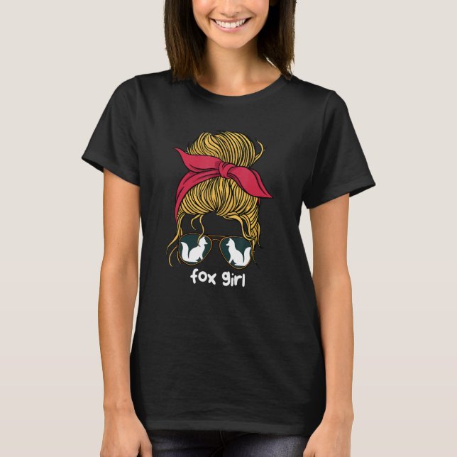 Camiseta Fox Girl Wildlife Animal Foxes Women (Frente)