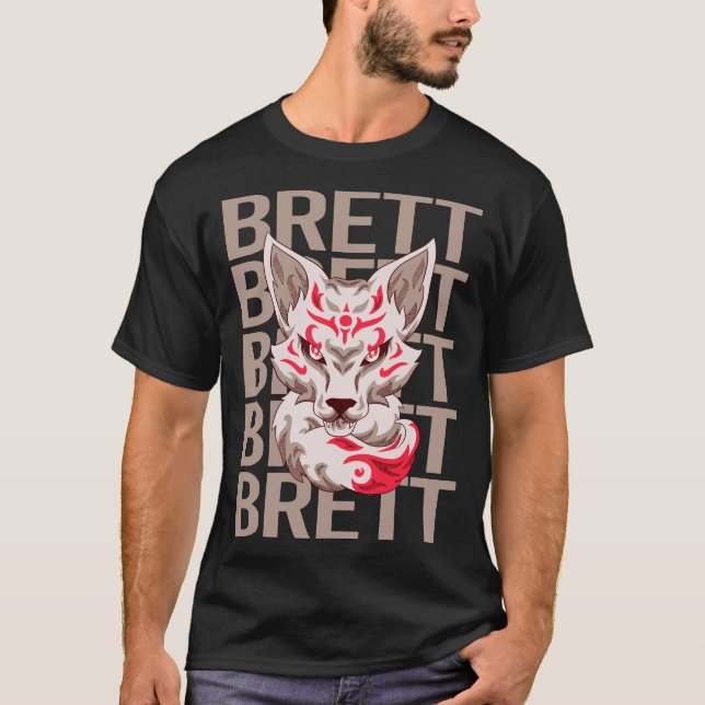 Camiseta Fox Head - Brett Name (Frente)
