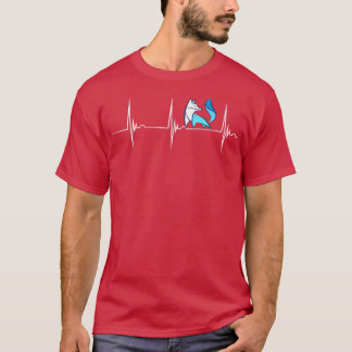 Camiseta Fox Heartbeat EKG Pulso Fox Artico Fox Amor