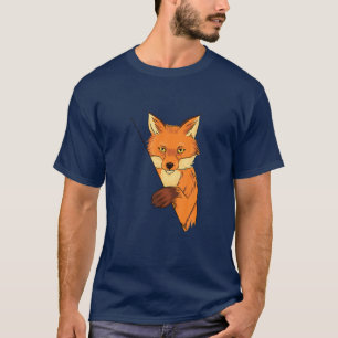 Camiseta Fox Illustration Foxes Natureza Crianças Selvagens