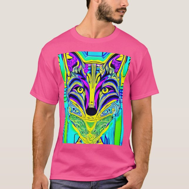 Camiseta Fox Ilustração Artística Lover De Raposa (Frente)