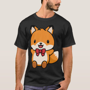 Camiseta Fox Kawaii Arco Tie Zoo Day Trip Boys Meninas Cria