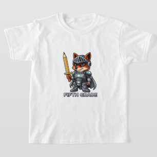 Camiseta Fox Knight Warrior do Quinto Grau de Volta à Escol